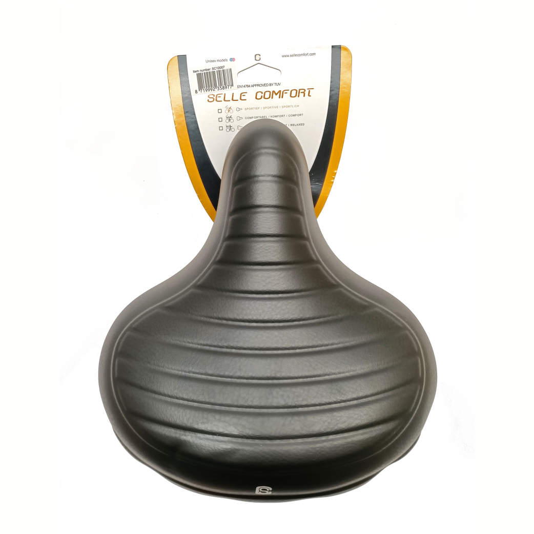 FC1301C Zadel Ribbel zwart