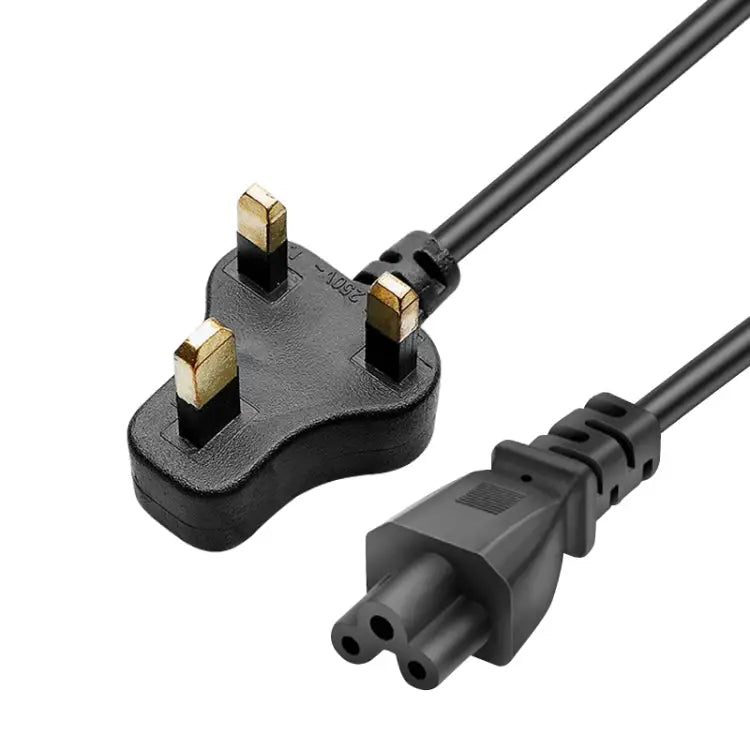 1.2m 3 Prong Style Small UK Notebook Power Cord Small UK Plug Length: 1.2m - Small UK Plug, Length: 1.2m