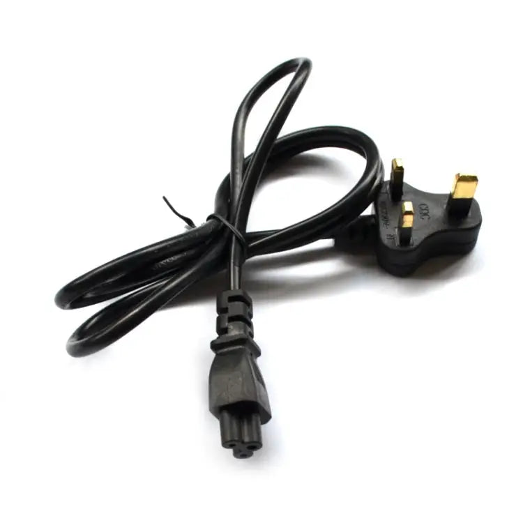 1.2m 3 Prong Style Small UK Notebook Power Cord Small UK Plug Length: 1.2m - Small UK Plug, Length: 1.2m
