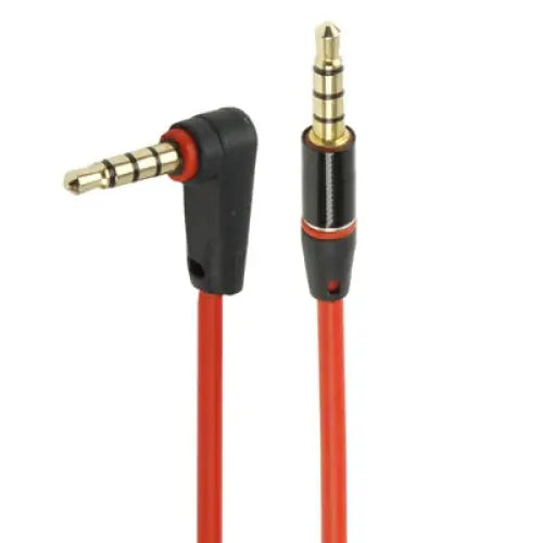 1.2m Aux Audio Cable 3.5mm Elbow to Straight Male Compatible with Phones Tablets Headphones MP3 Player Car/Home Stereo