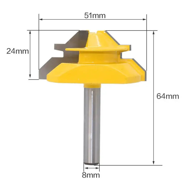 1/4 x 2 Shank Woodwork 45 Degree Engagement Tenon Cutter Blade Right Angle Accessories Knife Woodworking Tools 1/4 x 2