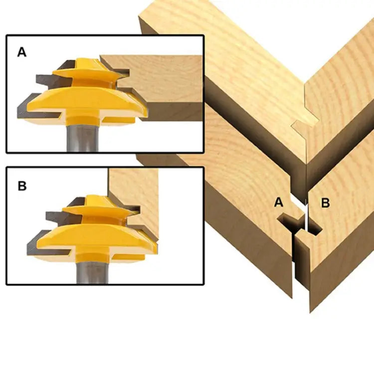 1/4 x 2 Shank Woodwork 45 Degree Engagement Tenon Cutter Blade Right Angle Accessories Knife Woodworking Tools 1/4 x 2