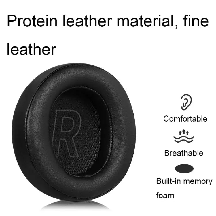 1 Pair For Edifier G5BT Leather Headset Breathable Sponge Cover For Edifier G5BT - For Edifier G5BT / Black