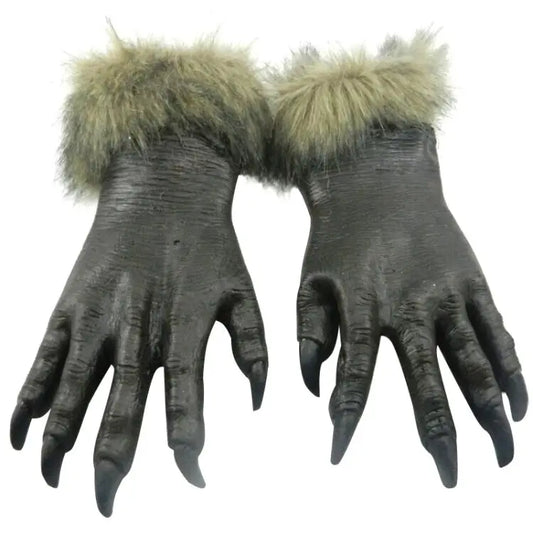 1 Pair Halloween Decoration Latex Wolf Gloves Halloween Festival Party Fancy Masquerade Glove Props Wolf Gloves - Wolf