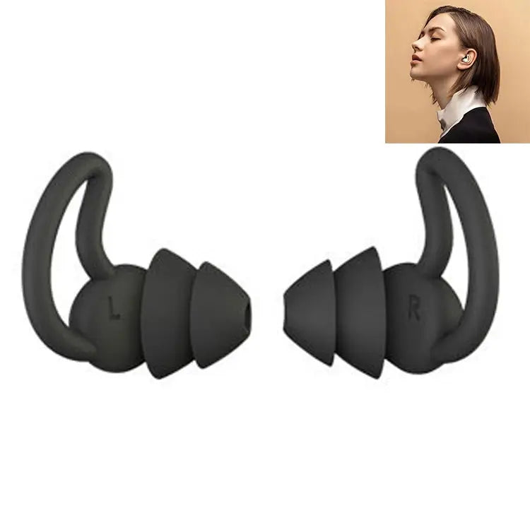 1 Pair Shark Fin Nnti-falling and Noise-reducing Earplugs Anti-Noise Earplugs For Sleeping Dormitory Noise Reduction