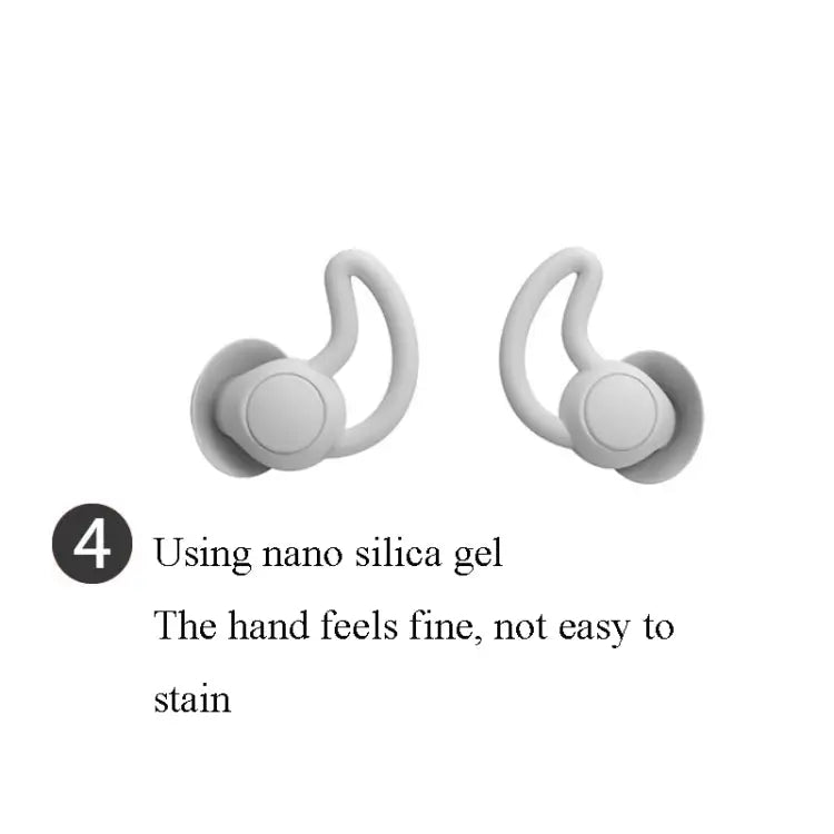 1 Pair Shark Fin Nnti-falling and Noise-reducing Earplugs Anti-Noise Earplugs For Sleeping Dormitory Noise Reduction