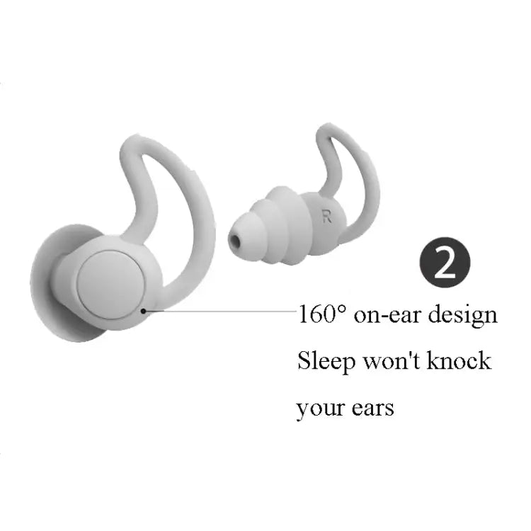 1 Pair Shark Fin Nnti-falling and Noise-reducing Earplugs Anti-Noise Earplugs For Sleeping Dormitory Noise Reduction