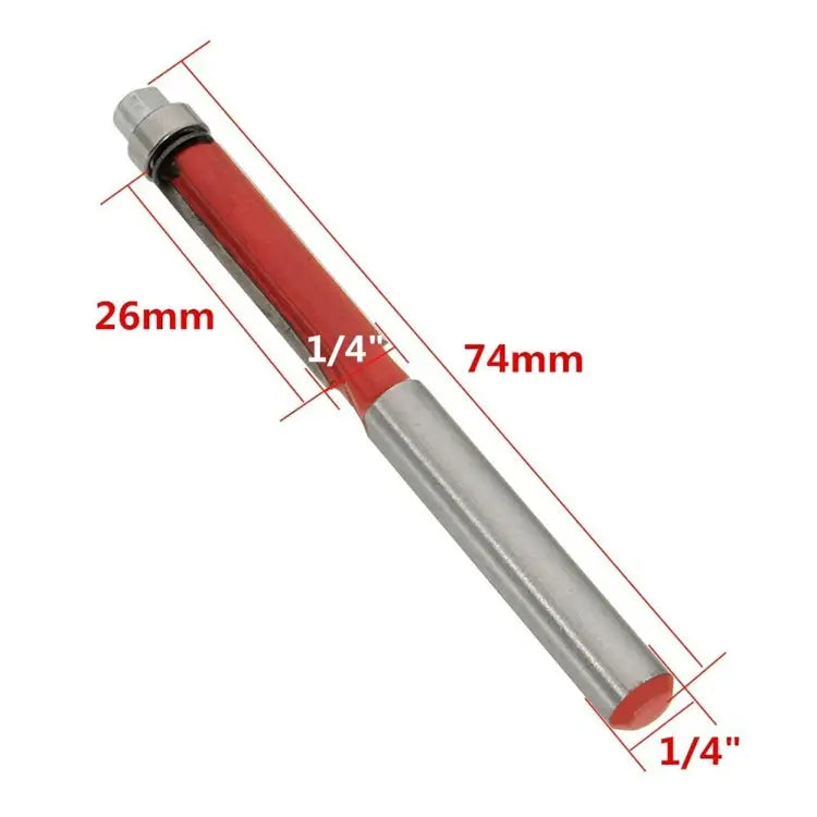 1 Pcs Flush Trim Router Bit 1/4’’ Shank Carpentry Flush Trim Trim Router Bit - Trim Router Bit