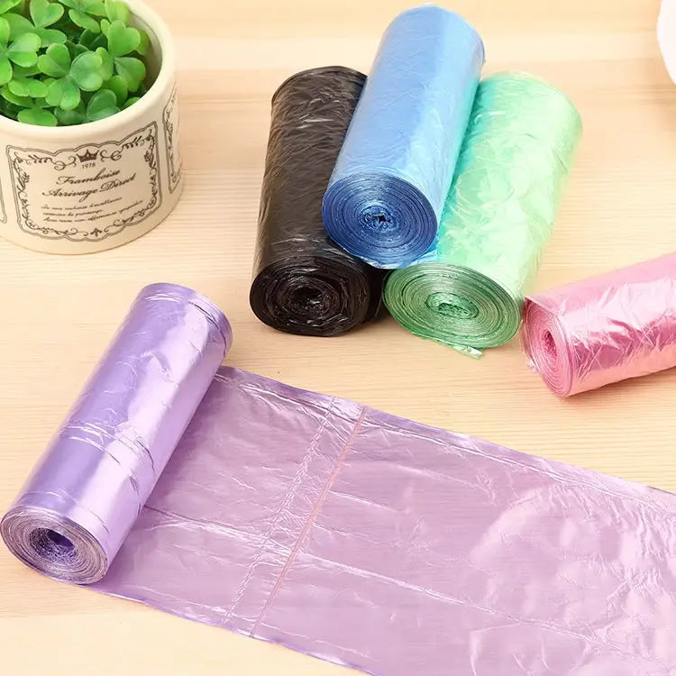 1 Rolls Household Colour Thickening Big Garbage Bags (30 PCS Per Roll) Random Color Delivery Size:45*50cm 1 Rolls