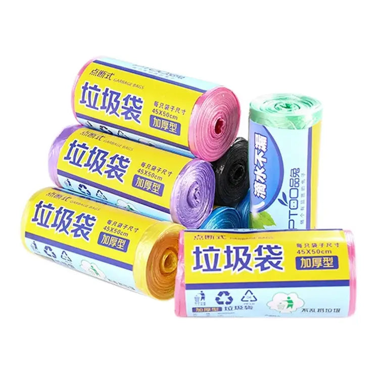 1 Rolls Household Colour Thickening Big Garbage Bags (30 PCS Per Roll) Random Color Delivery Size:45*50cm 1 Rolls