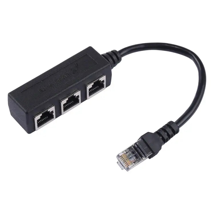 1 to 3 Socket LAN Ethernet Network RJ45 Plug Splitter Extender 3 Ports RJ45 - 3 Ports RJ45