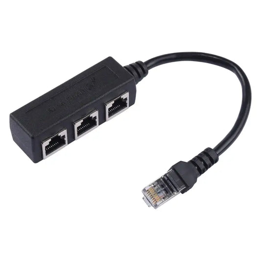 1 to 3 Socket LAN Ethernet Network RJ45 Plug Splitter Extender 3 Ports RJ45 - 3 Ports RJ45