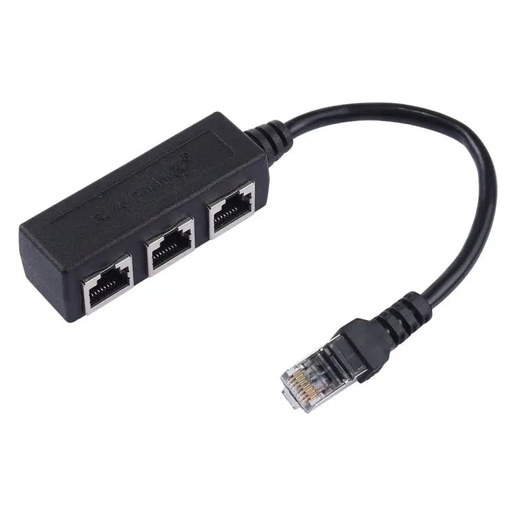 1 to 3 Socket LAN Ethernet Network RJ45 Plug Splitter Extender 3 Ports RJ45 - 3 Ports RJ45