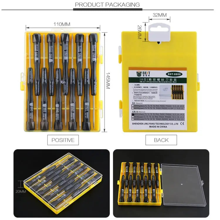10 in 1 BEST BST-8800C Repair Tool Precision Screwdriver Set - BST-8800C