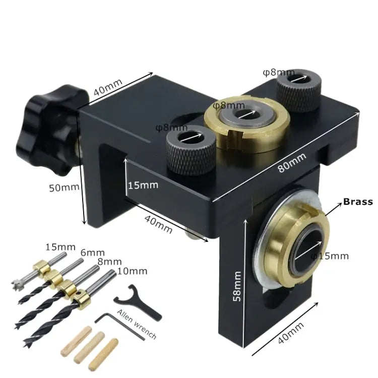 10 In 1 Straight Hole Punch Locator Dowels Locator Furniture Puncher Connector Puncher Dowels Locator - Dowels Locator