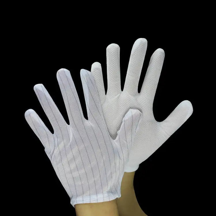 10 Pairs Anti-static Striped Dispensing Gloves Size：Free Size - Dispensing Gloves