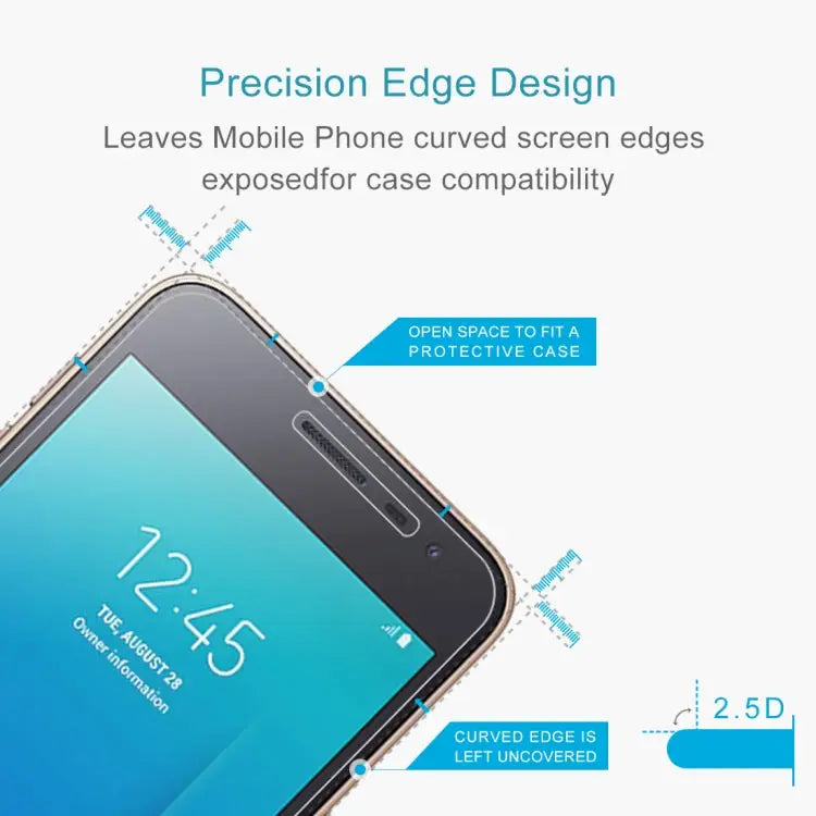 10 PCS 0.26mm 9H 2.5D Explosion-proof Tempered Glass Film for Galaxy J2 Core For Galaxy J2 Core (10 PCS) - For Galaxy
