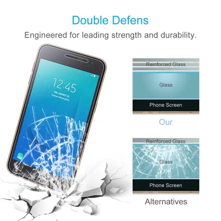 10 PCS 0.26mm 9H 2.5D Explosion-proof Tempered Glass Film for Galaxy J2 Core For Galaxy J2 Core (10 PCS) - For Galaxy