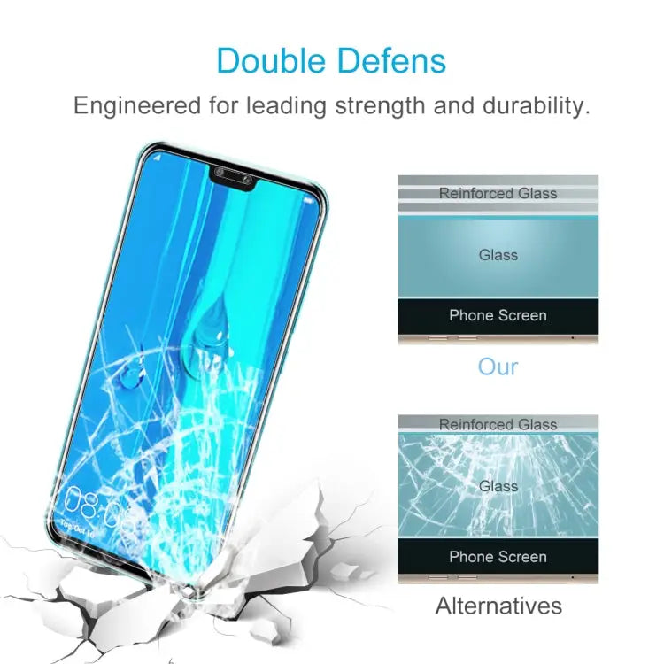 10 PCS 0.26mm 9H 2.5D Explosion-proof Tempered Glass Film for Huawei Y9 (2019) / Enjoy 9 Plus For Huawei Y9 (2019)