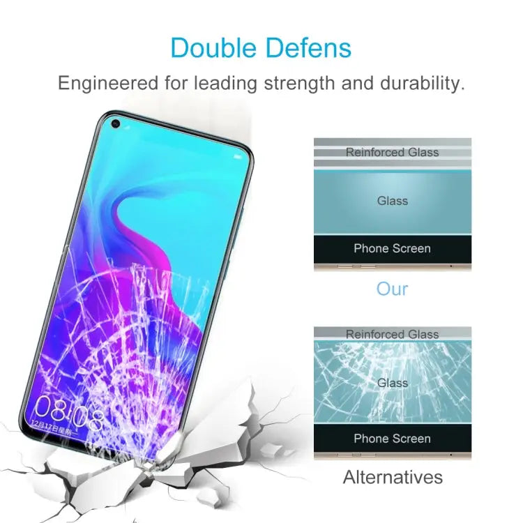 10 PCS 0.26mm 9H 2.5D Explosion-proof Tempered Glass Film for Huawei Nova 4 Huawei Nova 4 - Huawei Nova 4