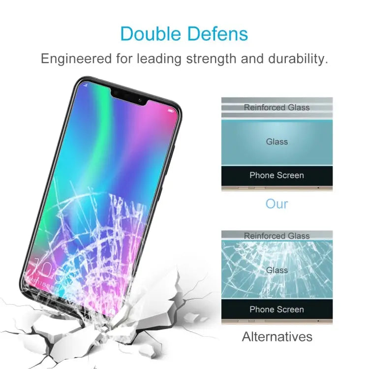 10 PCS 0.26mm 9H 2.5D Explosion-proof Tempered Glass Film for Huawei Honor 8C For Huawei Honor 8C (10 PCS) - For Huawei
