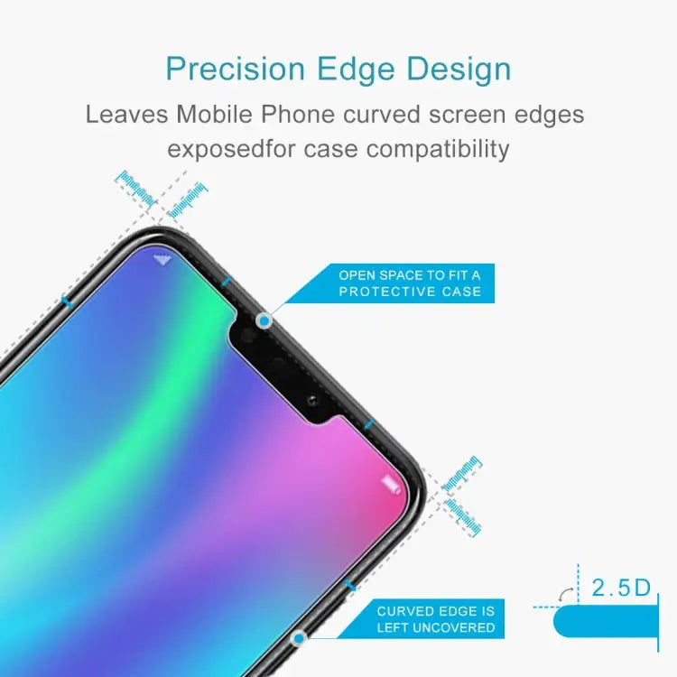 10 PCS 0.26mm 9H 2.5D Explosion-proof Tempered Glass Film for Huawei Honor 8C For Huawei Honor 8C (10 PCS) - For Huawei