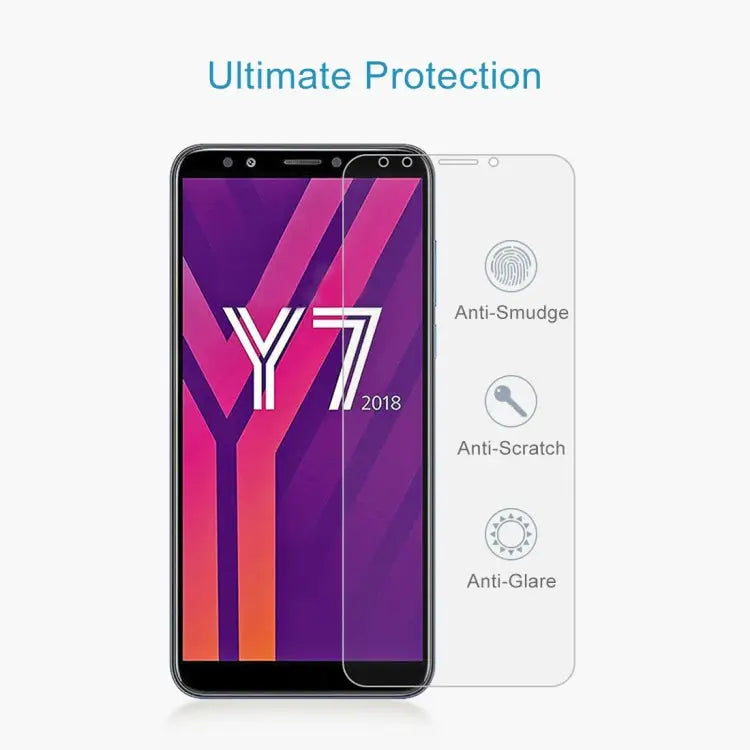 10 PCS 0.26mm 9H 2.5D Tempered Glass Film for Huawei Y7 2018 For Y7 2018 - For Y7 2018