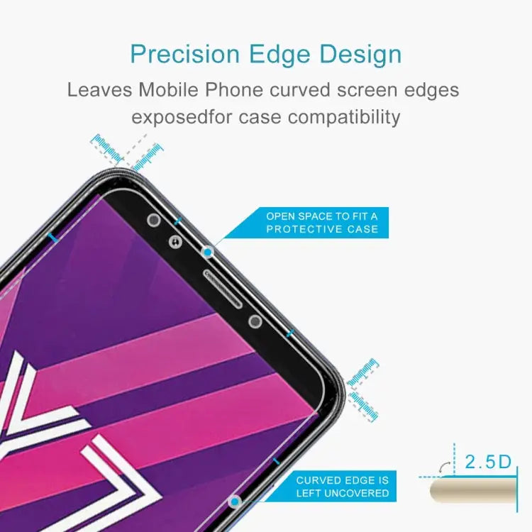 10 PCS 0.26mm 9H 2.5D Tempered Glass Film for Huawei Y7 2018 For Y7 2018 - For Y7 2018