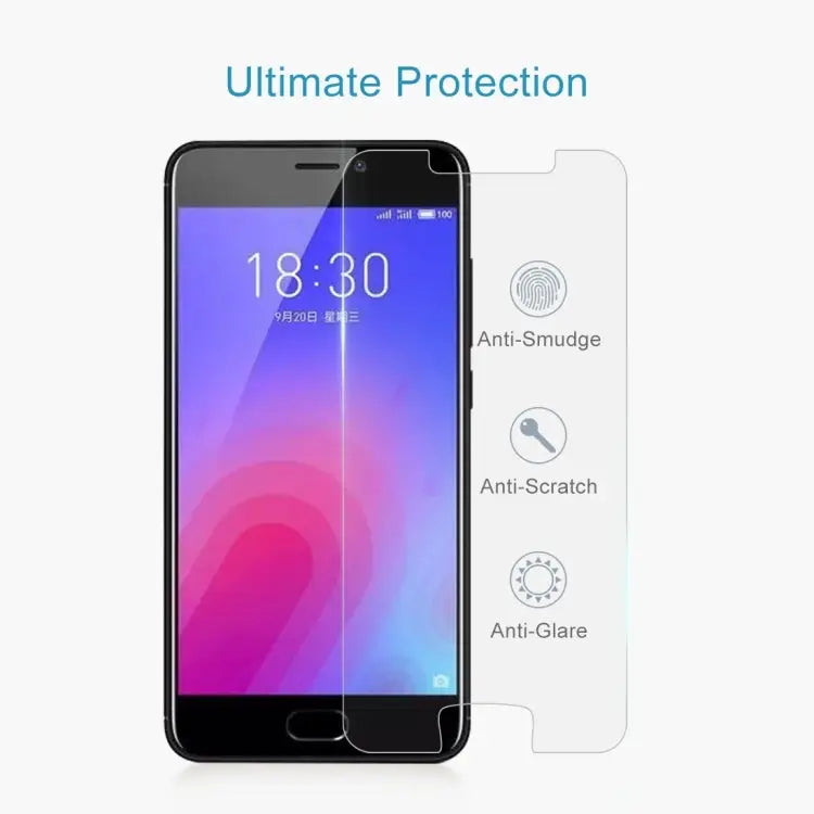 10 PCS 0.26mm 9H 2.5D Tempered Glass Film for Meizu M6 For M6(10 PCS) - For M6(10 PCS)