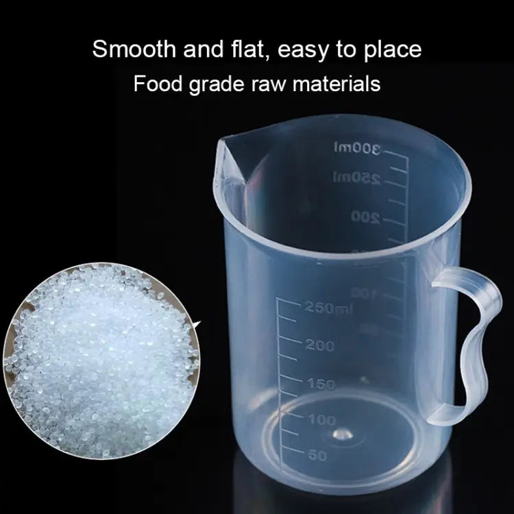 10 PCS 250ml Food Grade PP Plastic Flask Digital Measuring Cup Cylinder Scale Measure Glass Lab Laboratory Tools 250ml