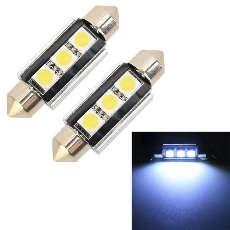 10 PCS 39mm DC12V / 1.7W / 7000K / 70LM 3LEDs SMD-5050 Car Reading Lamp 39mm 3LEDs SMD-5050 - 39mm, 3LEDs SMD-5050