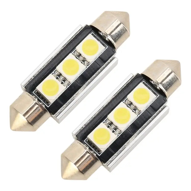 10 PCS 39mm DC12V / 1.7W / 7000K / 70LM 3LEDs SMD-5050 Car Reading Lamp 39mm 3LEDs SMD-5050 - 39mm, 3LEDs SMD-5050