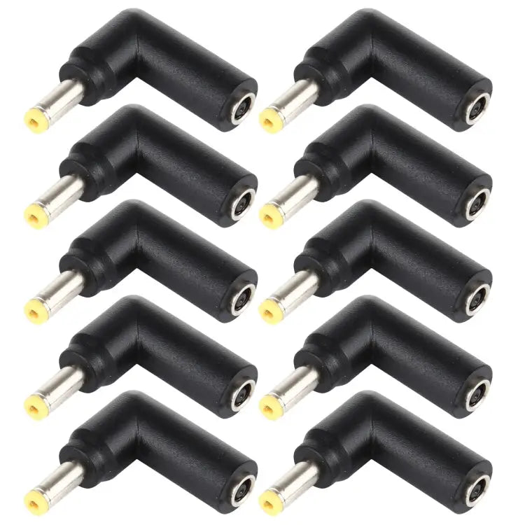 10 PCS 4.5 x 3.0mm Female to 4.0 x 1.7mm Male Plug Elbow Adapter Connector 4.5x3.0mm to 4.0x1.7mm - 4.5x3.0mm