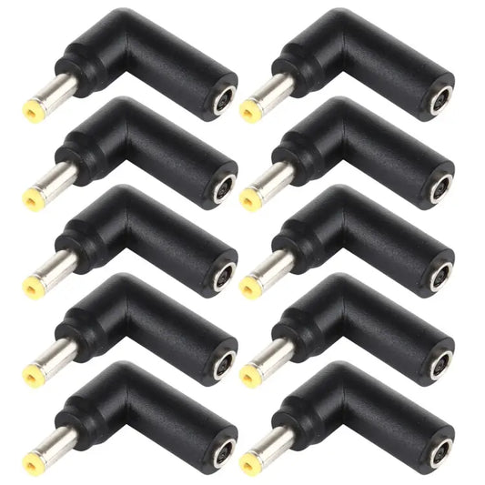10 PCS 4.5 x 3.0mm Female to 4.0 x 1.7mm Male Plug Elbow Adapter Connector 4.5x3.0mm to 4.0x1.7mm - 4.5x3.0mm