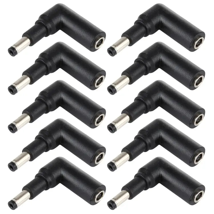10 PCS 4.5 x 3.0mm Female to 4.8 x 1.7mm Male Plug Elbow Adapter Connector 4.5x3.0mm to 4.8x1.7mm - 4.5x3.0mm