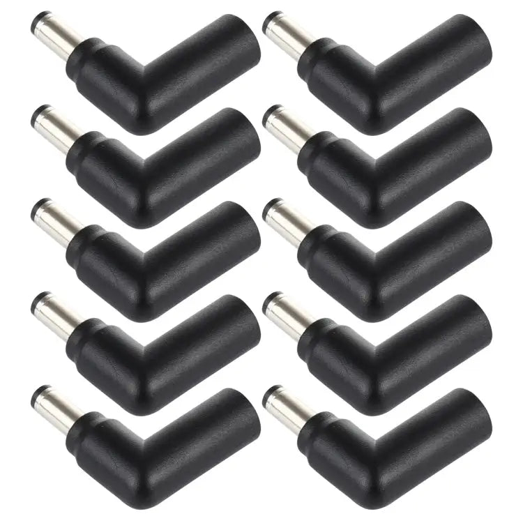 10 PCS 4.5 x 3.0mm Female to 5.5 x 2.1mm Male Plug Elbow Adapter Connector 4.5x3.0mm to 5.5x2.1mm - 4.5x3.0mm