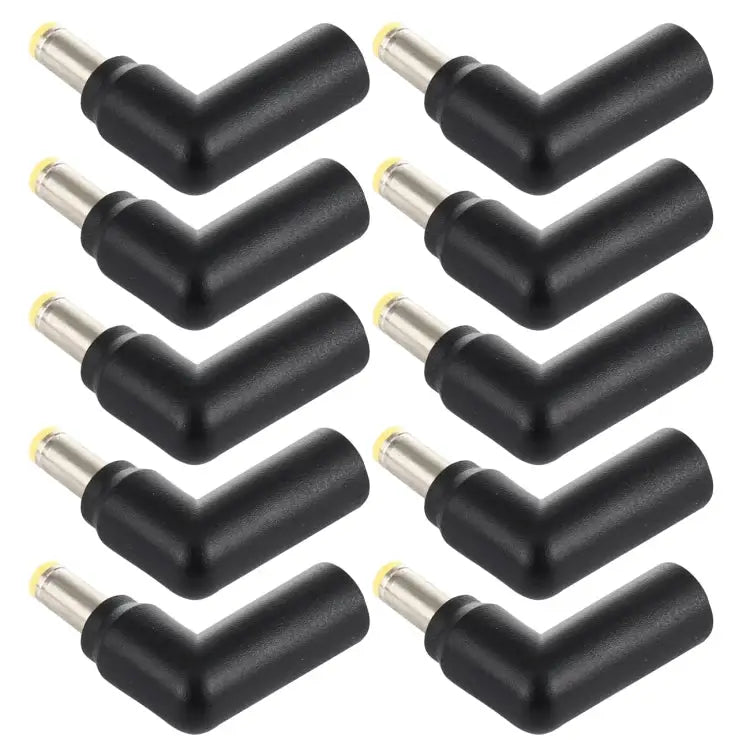 10 PCS 4.5 x 3.0mm Female to 5.5 x 2.5mm Male Plug Elbow Adapter Connector 4.5x3.0mm to 5.5x2.5mm - 4.5x3.0mm