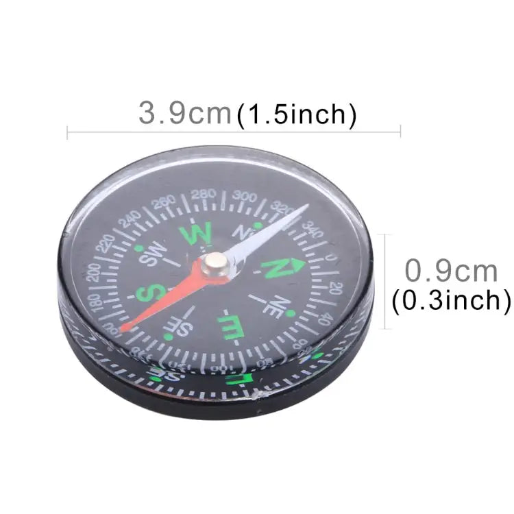 10 PCS 40mm Outdoor Sports Camping Hiking Pointer Guider Plastic Compass Hiker Navigation Random Color Delivery 40mm