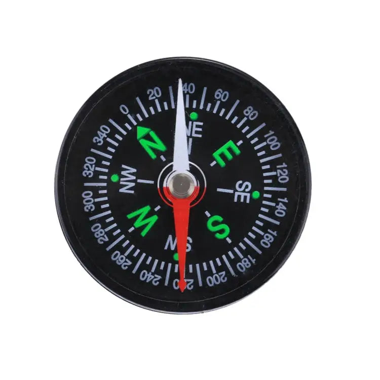 10 PCS 40mm Outdoor Sports Camping Hiking Pointer Guider Plastic Compass Hiker Navigation Random Color Delivery 40mm