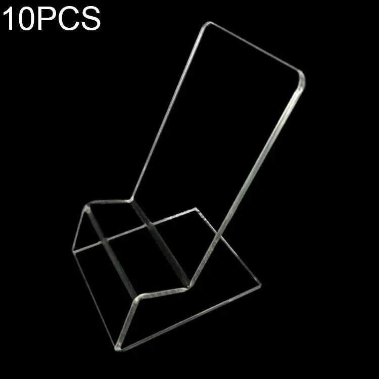 10 PCS Acrylic Mobile Phone Display Stand Holder 10 PCS(Transparent) - 10 PCS(Transparent)