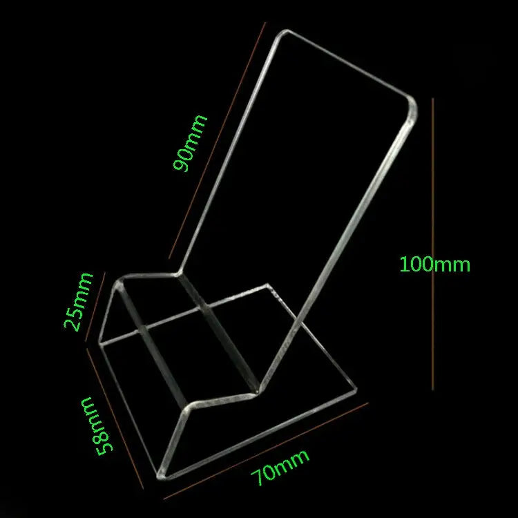 10 PCS Acrylic Mobile Phone Display Stand Holder 10 PCS(Transparent) - 10 PCS(Transparent)
