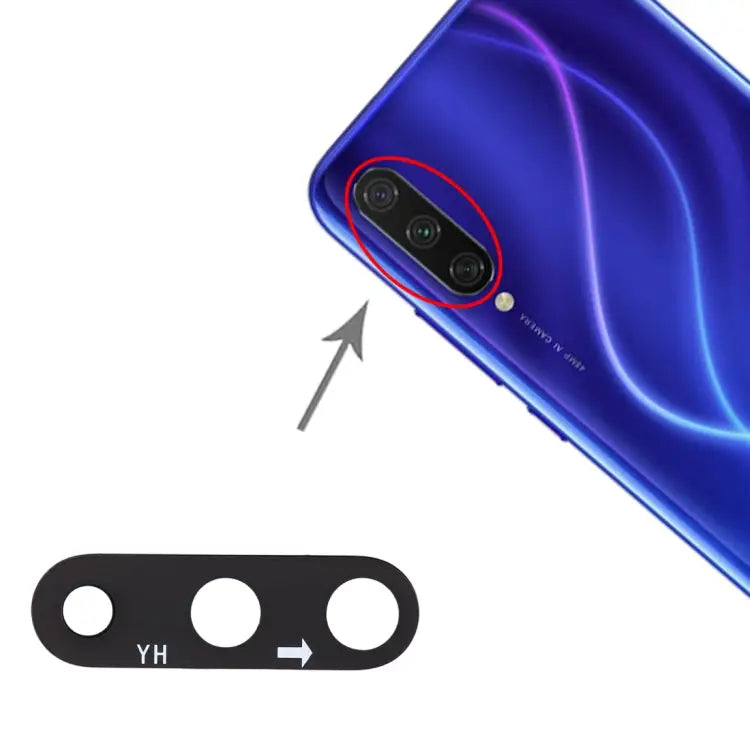 10 PCS Back Camera Lens for Xiaomi Mi CC9e / A3 - For Xiaomi Mi CC9e / A3