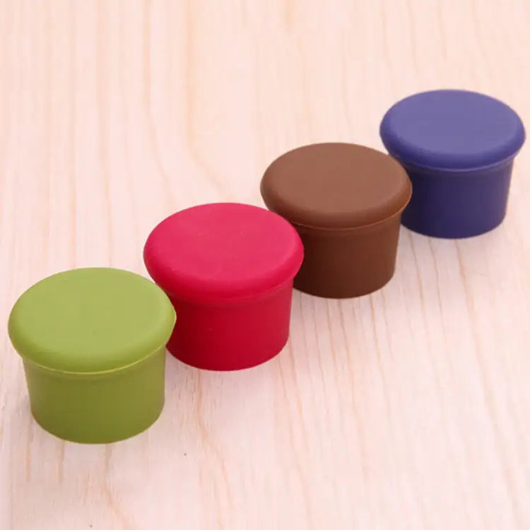 10 PCS Candy Color Silicone Wine Beer Condiments Bottle Stopper Random Color Delivery 10 PCS Candy Color - 10 PCS Candy