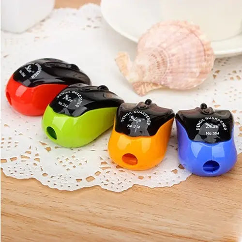 10 PCS Creative Mouse Style Pencil Sharpeners Mechanical Machine School Stationery Office Supplies Random Color
