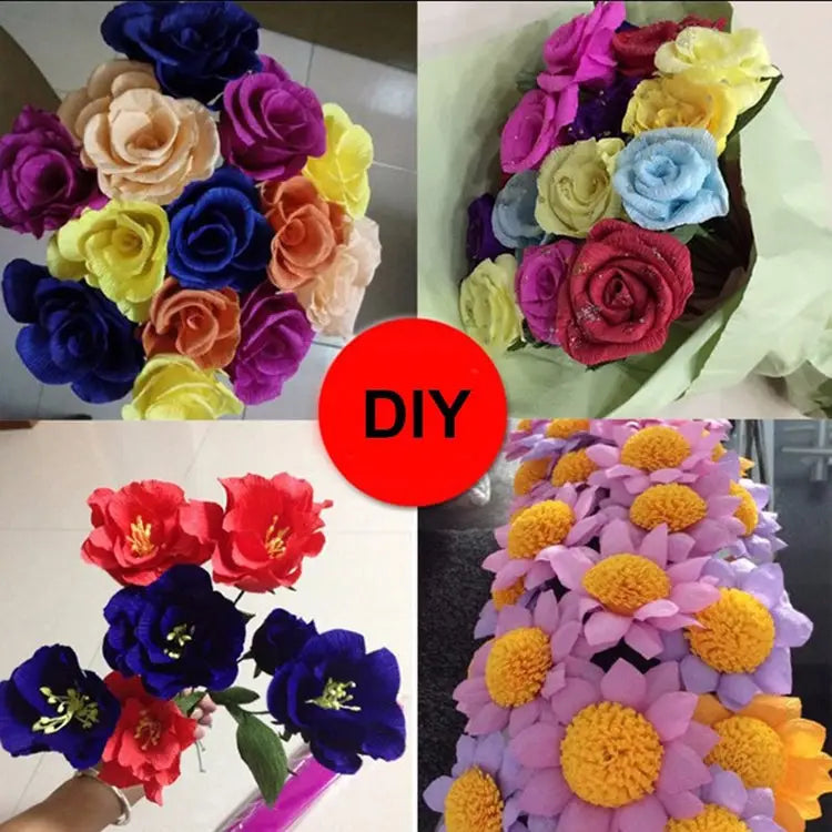 10 PCS Flowers Packaging Paper DIY Handmade Paper Random Color Delivery DIY Handmade Paper - DIY Handmade Paper