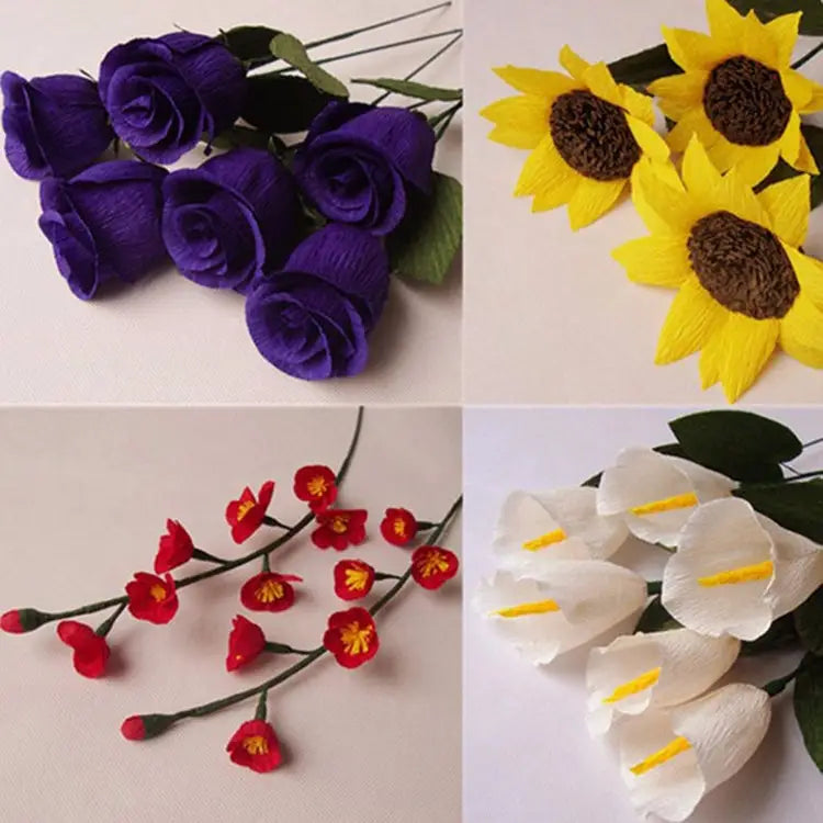 10 PCS Flowers Packaging Paper DIY Handmade Paper Random Color Delivery DIY Handmade Paper - DIY Handmade Paper