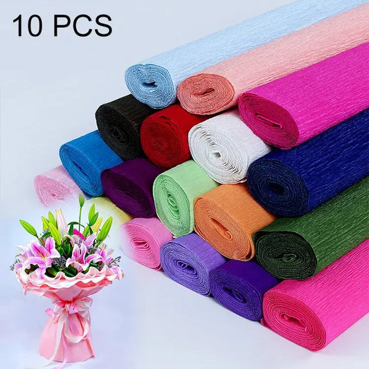 10 PCS Flowers Packaging Paper DIY Handmade Paper Random Color Delivery DIY Handmade Paper - DIY Handmade Paper