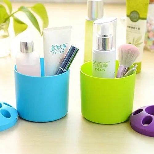 10 PCS Multi-function Creative Colour Pen Container Toothbrush Seat School Stationery Life Office Supplies Random Color