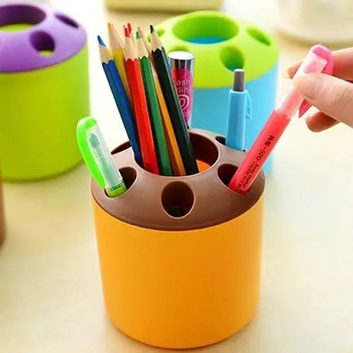 10 PCS Multi-function Creative Colour Pen Container Toothbrush Seat School Stationery Life Office Supplies Random Color