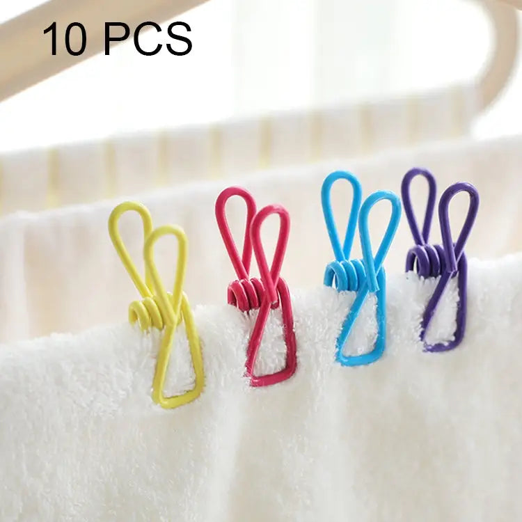 10 PCS Multipurpose Home Decor Clothe Photo Hanging Peg Clamps Random Color Delivery Hanging Peg Clamps - Hanging Peg